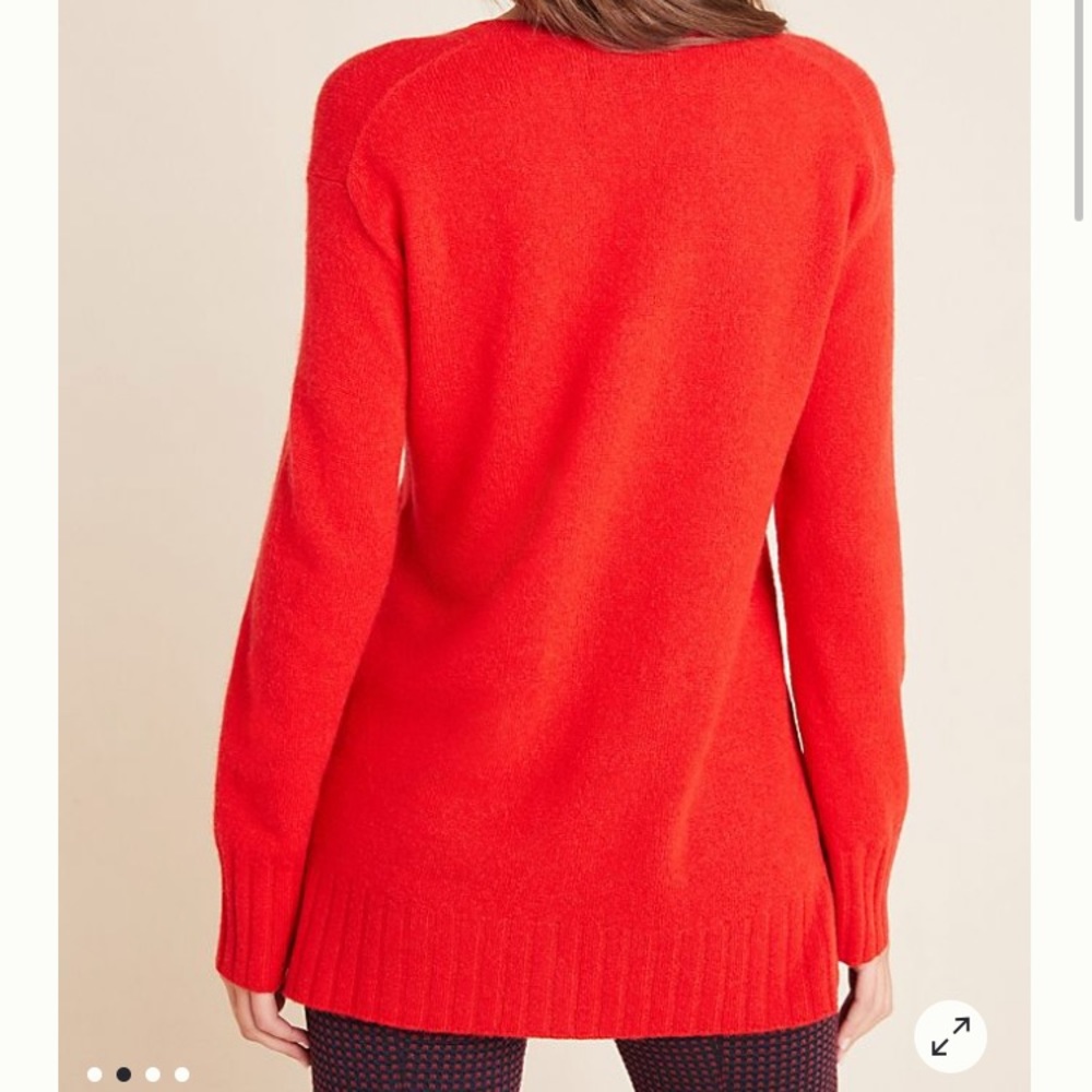 Anthropologie Colorblocked Cashmere Sweater Sz S - Picture 3 of 4